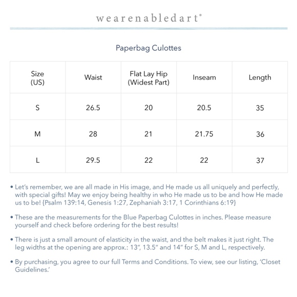 NWT ♡ Paperbag Culottes, ON SALE! - Picture 6 of 7